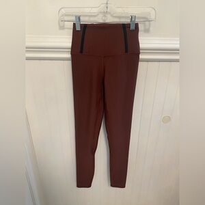 Stylish Brown High-Waist Leggings